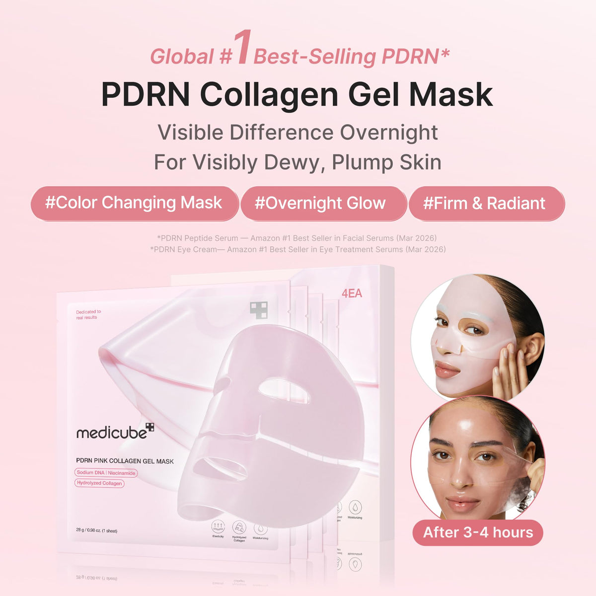 Máscara de Geléia com DNA de Salmão PDRN Rosa