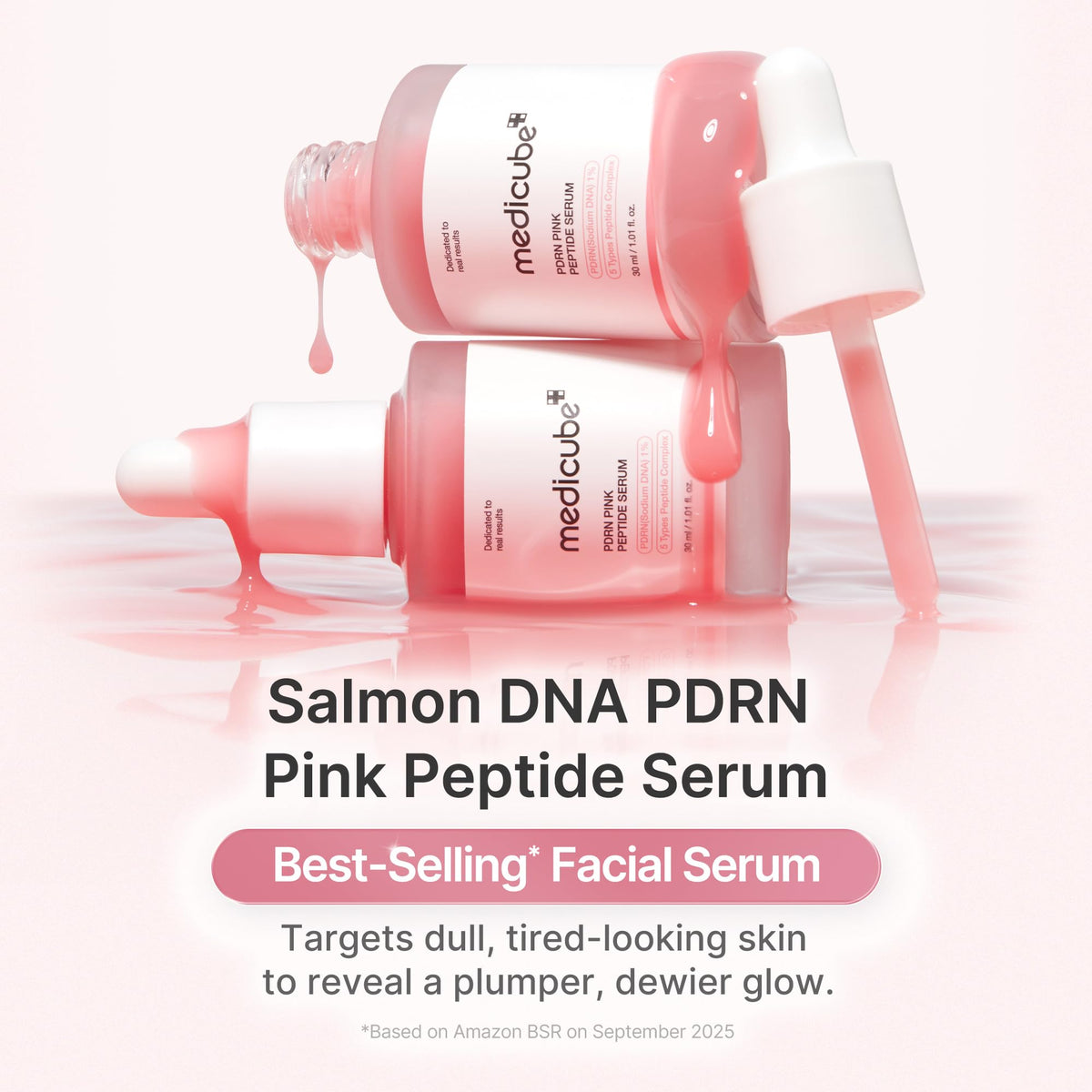Sérum com Peptídeo Rosa PDRN e DNA de Salmão