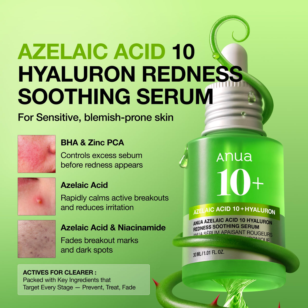 Sérum de Ácido Azelaico 10 + Hialurônico