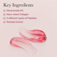 Arencia Mascarilla Facial Sérum Nocturno de Batido Rojo, Iluminadora y Calmante con 30% de colágeno rojo, Niacinamida, Péptido, Vitamina E