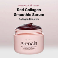 Arencia Mascarilla Facial Sérum Nocturno de Batido Rojo, Iluminadora y Calmante con 30% de colágeno rojo, Niacinamida, Péptido, Vitamina E