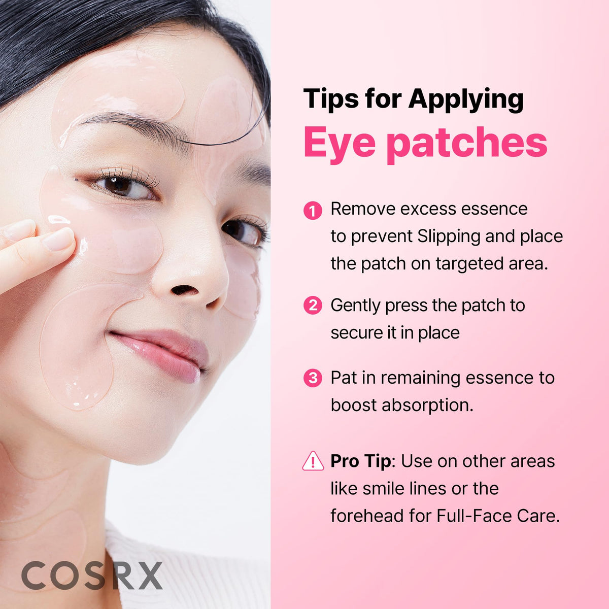 Pink Peptides Colágeno Hidrogel Adesivo para Olhos para Inchaço