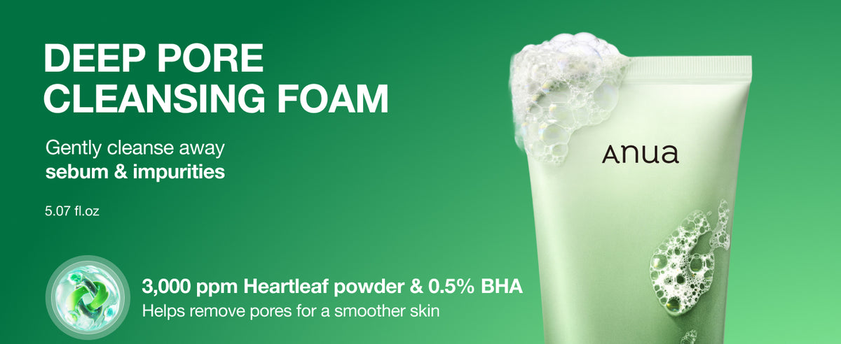 Espuma de Limpeza Profunda de Heartleaf