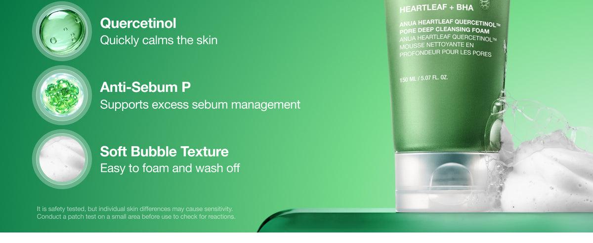 Espuma de Limpeza Profunda de Heartleaf