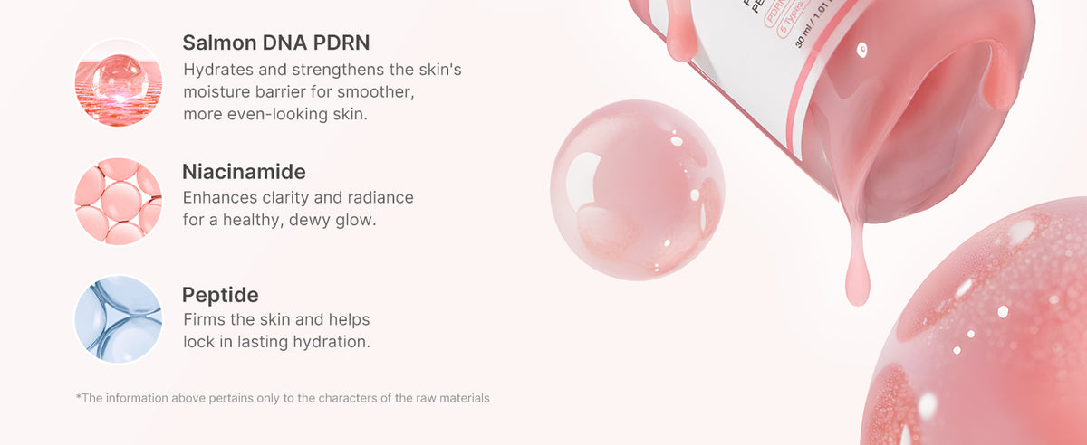Sérum com Peptídeo Rosa PDRN e DNA de Salmão