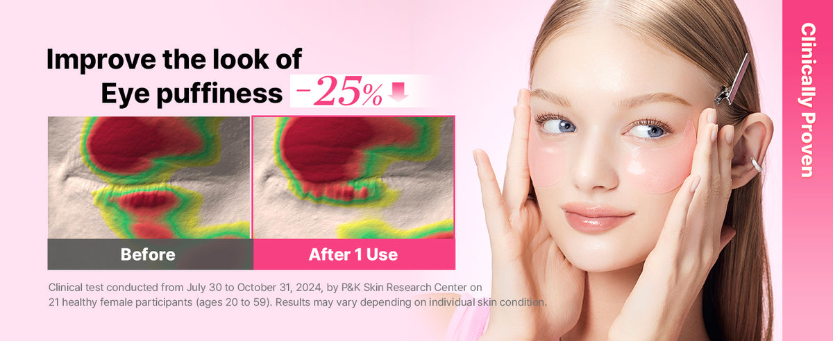 Pink Peptides Colágeno Hidrogel Adesivo para Olhos para Inchaço