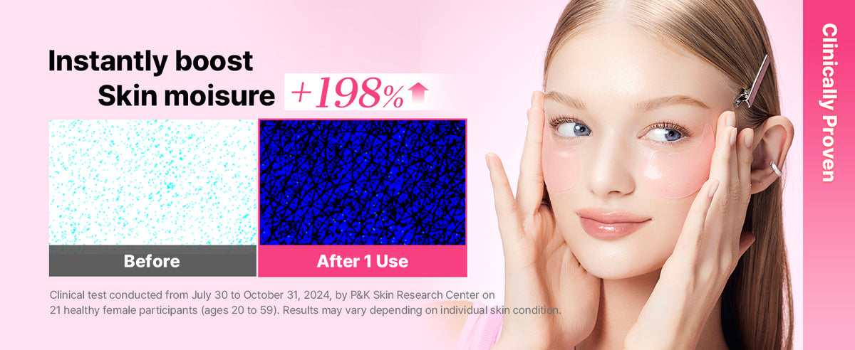 Pink Peptides Colágeno Hidrogel Adesivo para Olhos para Inchaço