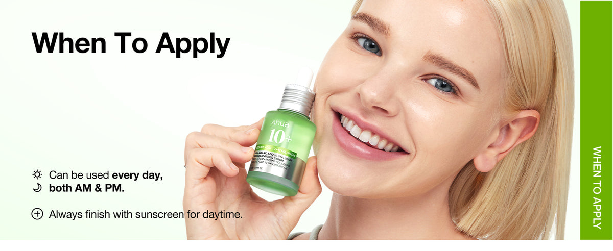 Suero Calmante para Enrojecimiento con Ácido Azelaico 10 de Anua, Suero Facial para Piel Sensible, Ácido Hialurónico, Niacinamida, Cuidado de Manchas, Color Natural, Vegano, Cuidado de la Piel Coreano (30ml/ 1.01 fl oz.)