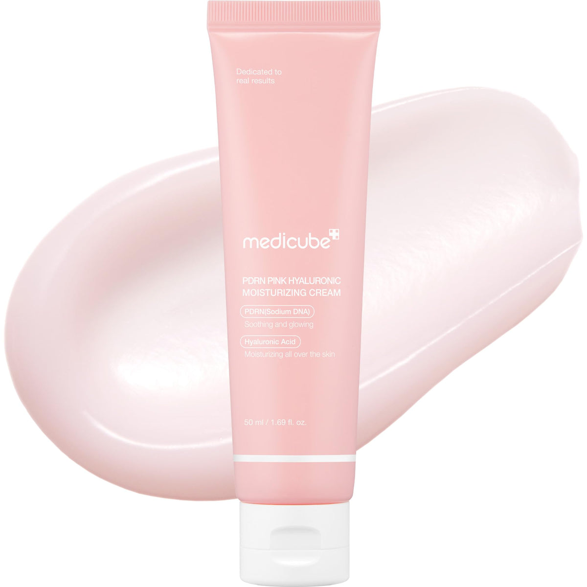 Creme Hidratante de Ácido Hialurônico Rosa com PDRN de DNA de Salmão