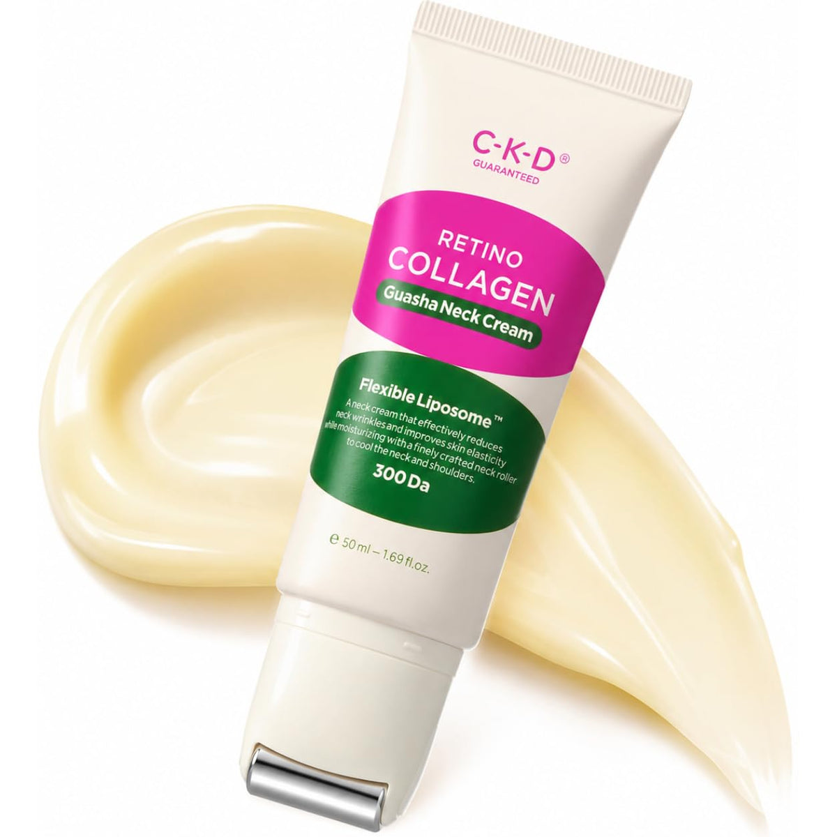 Creme para Pescoço com Retinol, Colágeno e Gua Sha