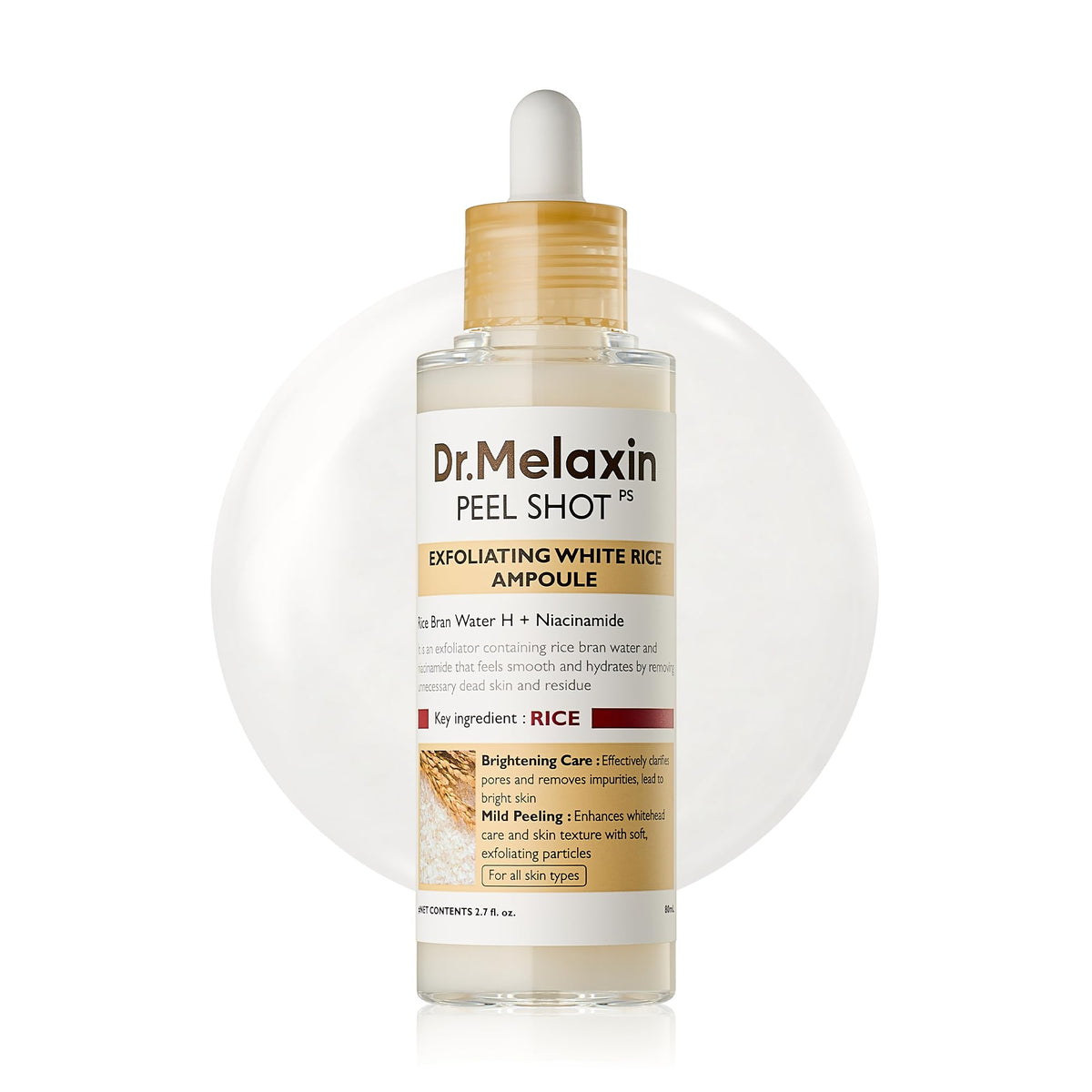 Peel Shot Glow White Rice Ampola Peeling com