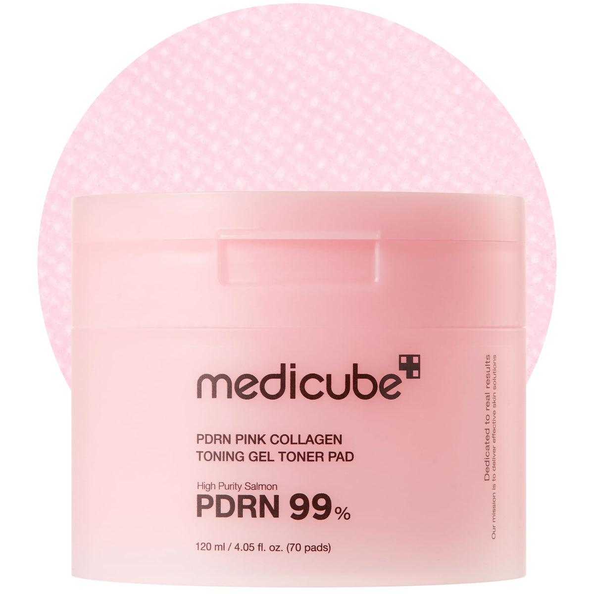Toner Pads Salmão DNA PDRN Colágeno Rosa Jelly
