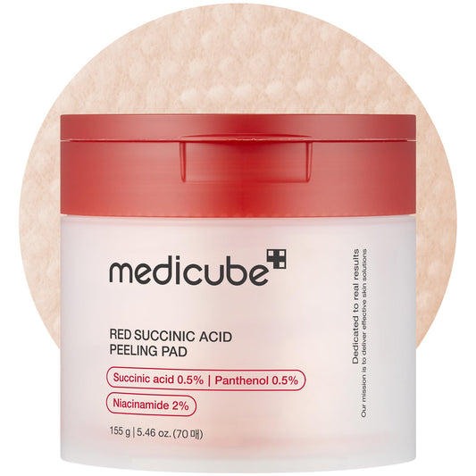 Toner Pads Ácido Succínico Vermelho Pantenol Pad para