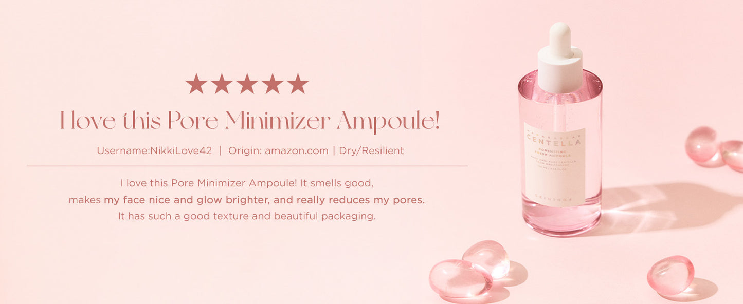 SKIN1004 Ampola Refrescante Madagascar Centella Poremizing 100 ml (3,38 fl. oz) | Hidratação Suavizante | Pele Oleosa e Mista