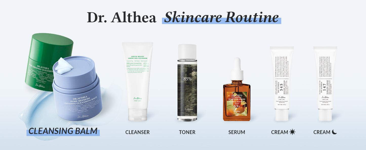 Dr.Althea Bálsamo de Limpeza Moído Refrescante para Poros | Limpador de Poros com Extrato de Chá Verde | Creme de Limpeza de Maquiagem Higiênico em Um Passo | Para Todos os Tipos de Pele | Cuidados com a Pele Veganos Coreanos | 50 ml