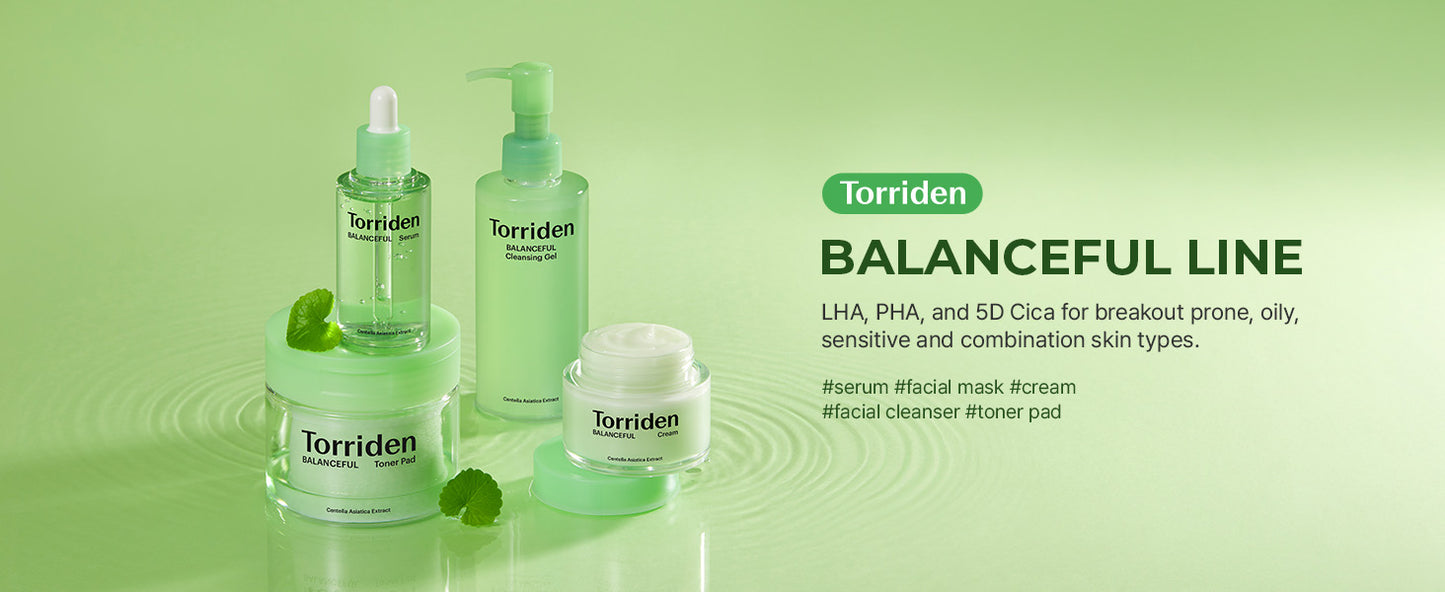 Torriden Discos de Tonificação BALANCEFUL (60 Unidades) | Esfoliação Diária com PHA e LHA para Pele Oleosa, Mista e Sensível | 5D CICA, Pantenol