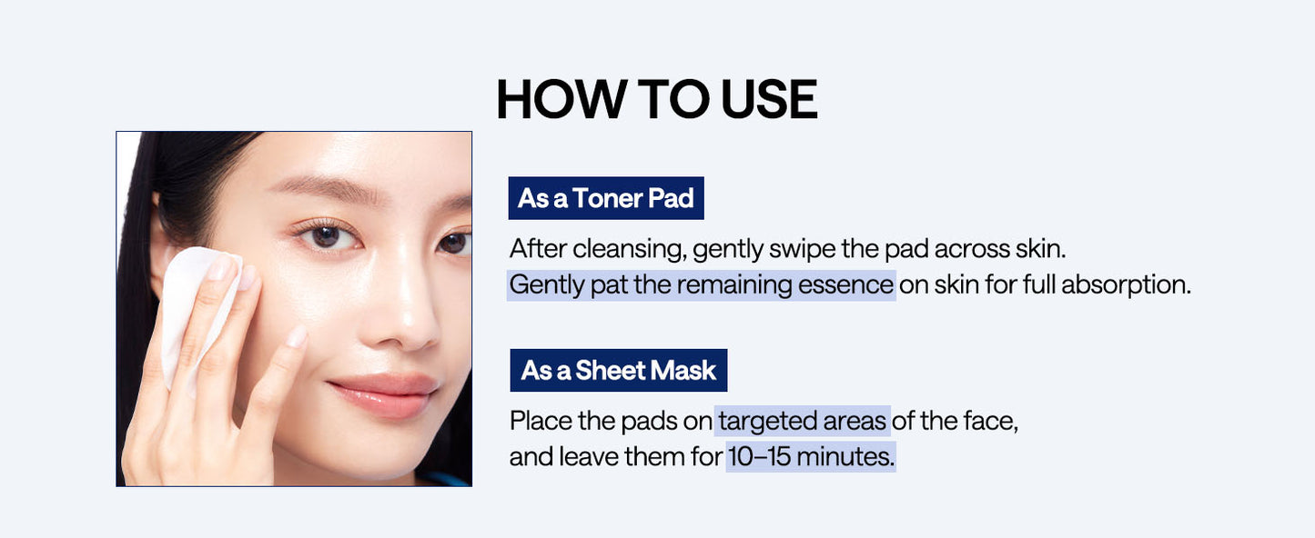 Mediheal Discos de Toner com Madecassoside - com Centella Asiatica para Tratar Manchas e Melhorar o Tom Desigual da Pele - Tecido de Gaze Vegano