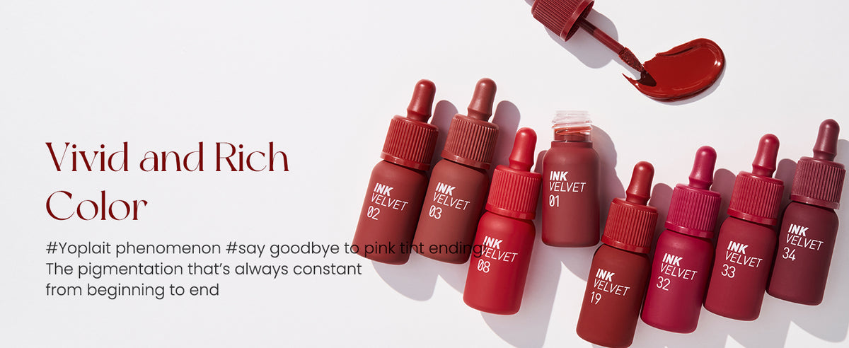 Peripera Ink the Velvet Lip Tint, Cor de Alta Pigmentação, Longa Duração, Leve, Não Testado em Animais, Sem Glúten, Sem Parabenos