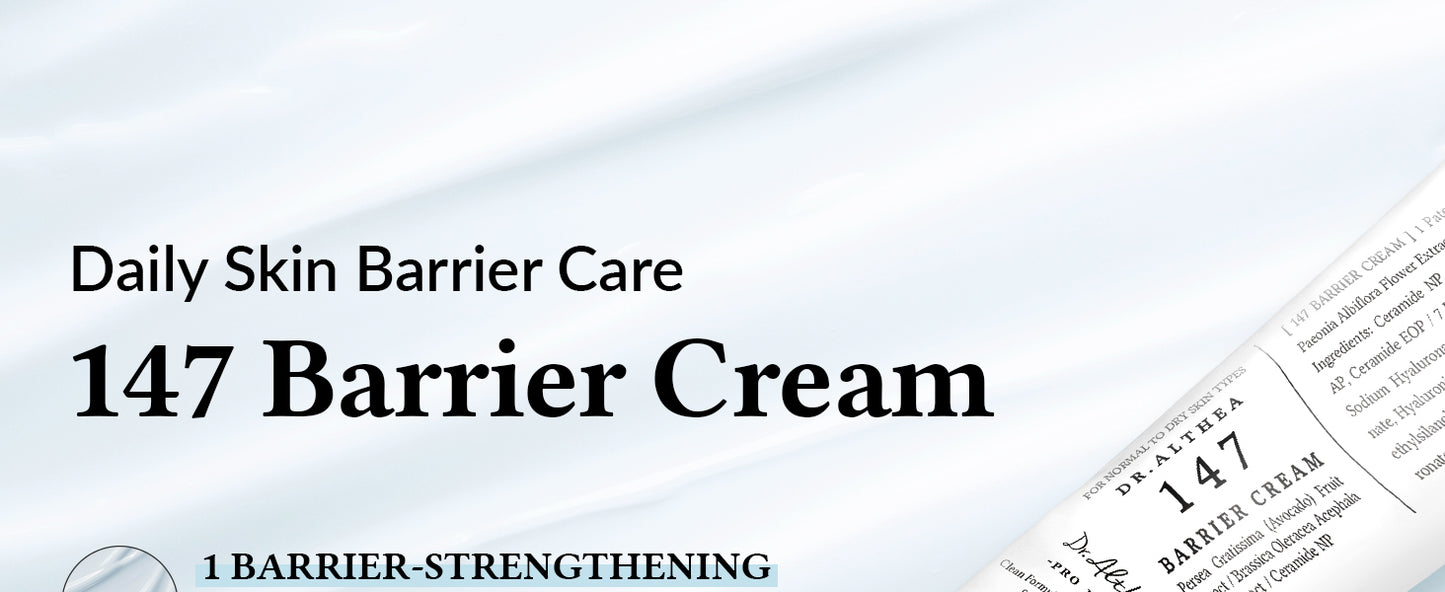 Dr.Althea Creme Protetor 147 | Cuidado Diário da Barreira da Pele | Hidratação Profunda com Ácido Hialurônico e Ceramidas | Cuidados com a Pele Veganos Coreanos para Todos os Tipos de Pele | 50 ml