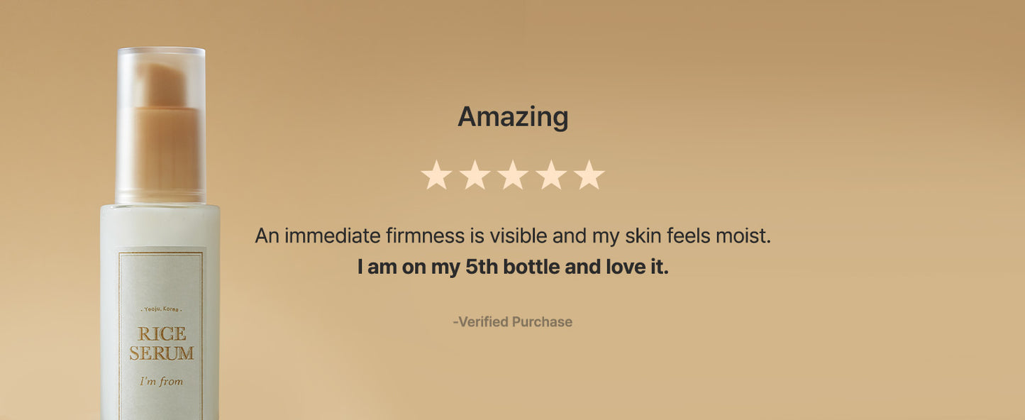 I'm from Sérum de Arroz, Extrato de Embrião de Arroz Fermentado Coreano Impulsiona Colágeno, Vitalidade, Pele Radiante e Iluminada, Niacinamida, Vitalidade para Pele Opaca, Nutritivo, Hidratante