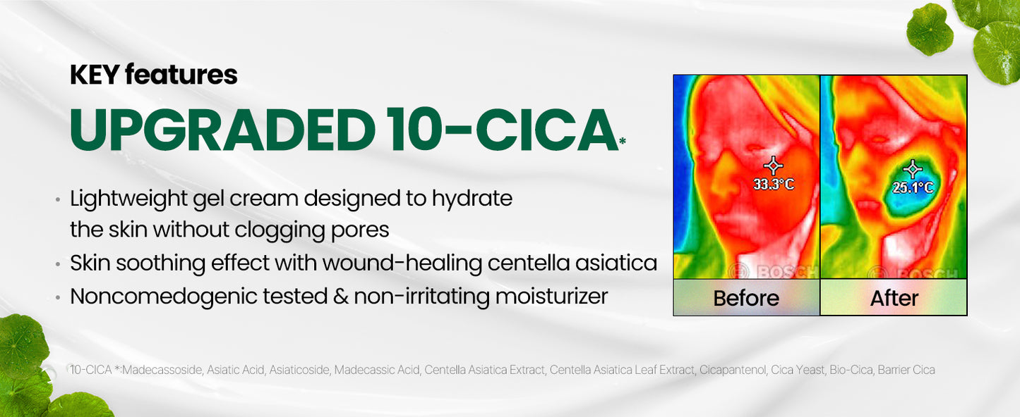 Dr.G Creme Facial Hidratante Calmante Clareador de Vermelhidão Coreano, 70ml - Cica Cream, Hidratante Coreano para a Pele, Hidratante Facial Coreano, Hidratante Facial, Skincare Coreana, K Beauty Skincare Coreano