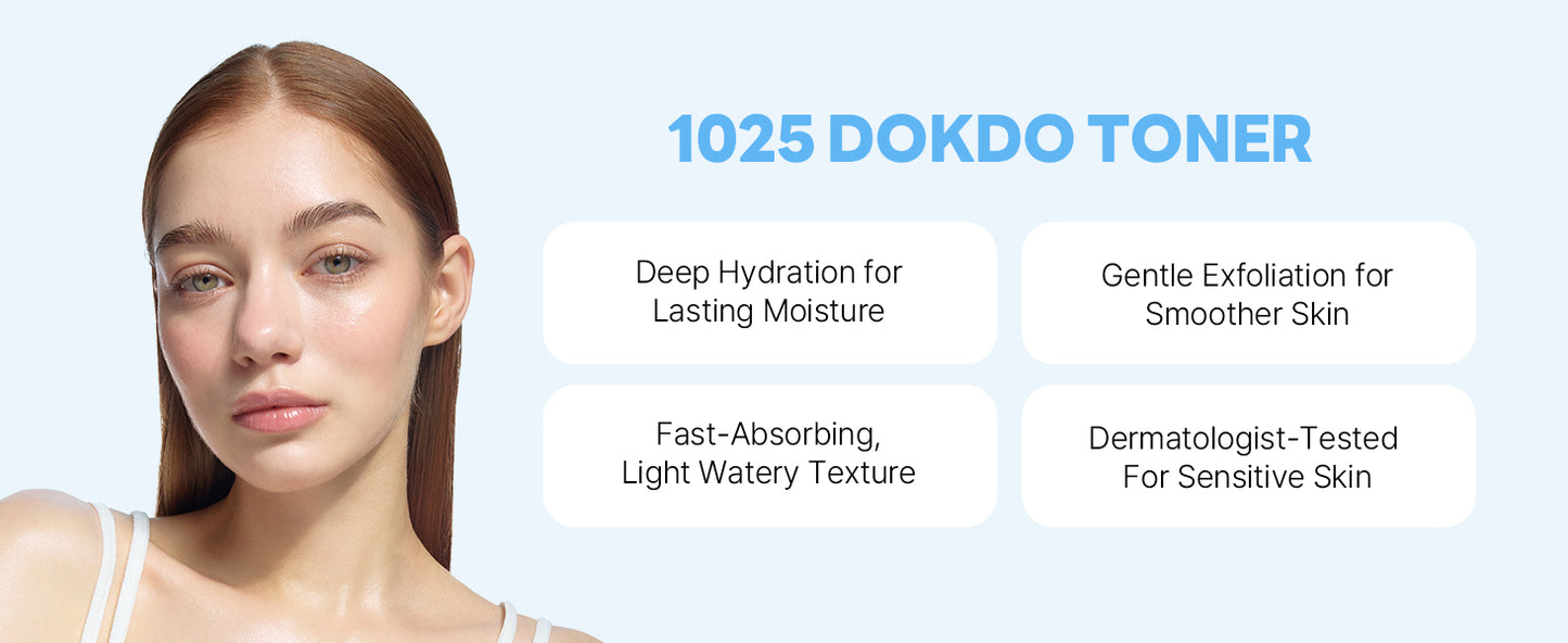 ROUND LAB Toner 1025 Dokdo 200 ml, Controle de Oleosidade e Redução do Excesso de Sebo, Tônico Facial Esfoliante Suave, Água do Mar Profundo para Hidratação, Acabamento Suave Sem Pegajosidade, Cuidados com a Pele Coreana