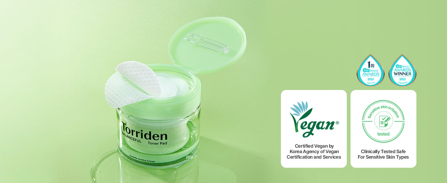 Torriden Discos de Tonificação BALANCEFUL (60 Unidades) | Esfoliação Diária com PHA e LHA para Pele Oleosa, Mista e Sensível | 5D CICA, Pantenol