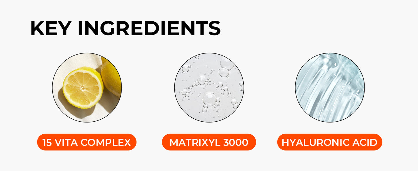  [SKIN&LAB] Sérum Facial de Vitamina C com Ácido Hialurônico e Niacinamida | Sérum para Uniformizar o Tom da Pele (30 ml)