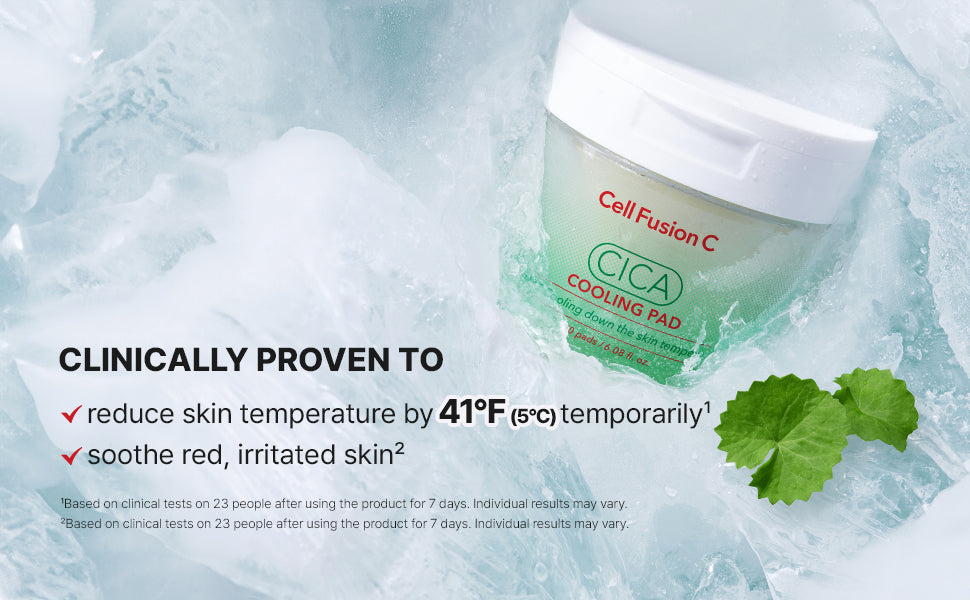  Cell Fusion C Post Alpha CICA Cooling Toner Pad, Almofadas Tonificantes Coreanas Refrescantes e Aliviadoras de Vermelhidão, Centella Asiática e Madecassoside, 70 Almofadas / 180 ml.