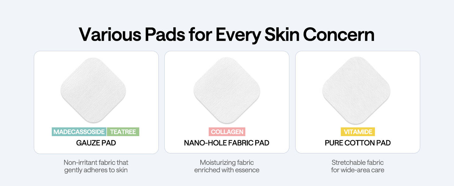 Mediheal Discos de Toner com Madecassoside - com Centella Asiatica para Tratar Manchas e Melhorar o Tom Desigual da Pele - Tecido de Gaze Vegano