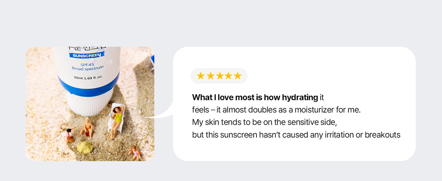 ROUND LAB Protetor Solar Hidratante Birch Juice UV LOCK FPS 45 Proteção UV de Amplo Espectro – Leve, Livre de Óleo, Orgânico, Não Tóxico, Seguro para Recifes, Essencial para Viagem, Cuidados com a Pele Coreanos (50 ml)