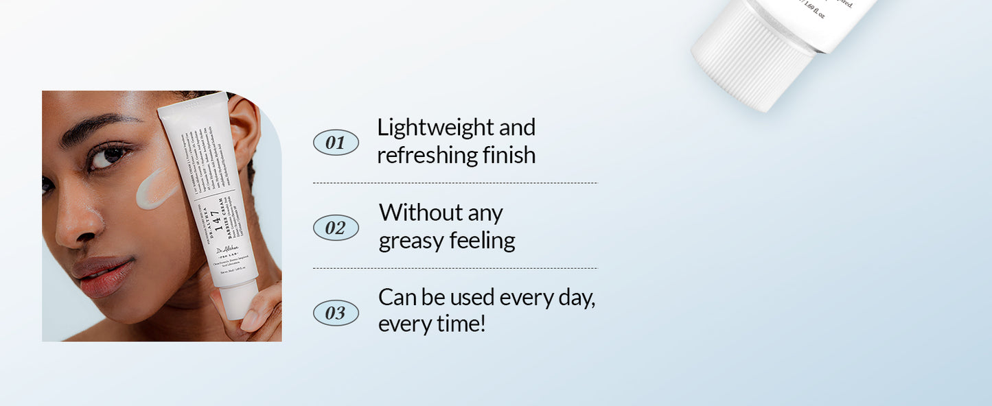 Dr.Althea Creme Protetor 147 | Cuidado Diário da Barreira da Pele | Hidratação Profunda com Ácido Hialurônico e Ceramidas | Cuidados com a Pele Veganos Coreanos para Todos os Tipos de Pele | 50 ml