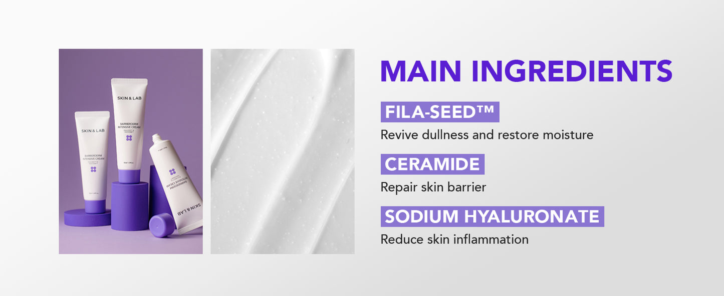  [SKIN&LAB] Barrierderm creme intensivo, hidratante, suave, textura leve, rosto e corpo (100 ml)