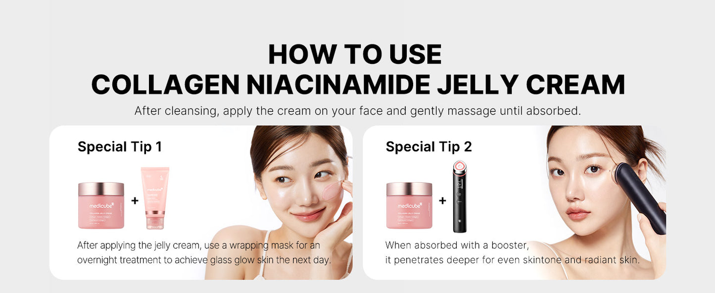 medicube Creme de Gelatina de Colágeno - Niacinamida & Colágeno Hidrolisado Liofilizado - Aumenta a hidratação da barreira da pele e proporciona brilho e aparência levantada por 24h - Cuidados com a pele coreanos (50 ml (Pacote de 1))