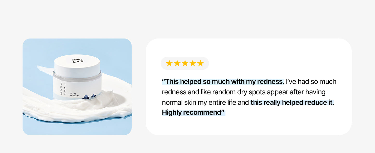 ROUND LAB 1025 Dokdo Cream | Creme Facial, Creme Calmante, Hidratante (80 ml) (Versão Internacional)