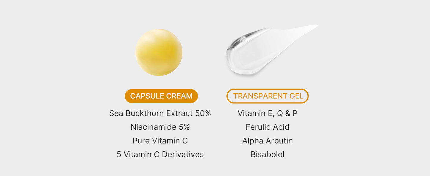 medicube Hidratante Facial em Cápsulas Douradas com Vitamina C - Cápsulas de Lipossomas para Rugas, Luminosidade da Pele - Gel Transparente para Hidratação Radiante - Cuidados com a Pele Coreana 1,94 oz