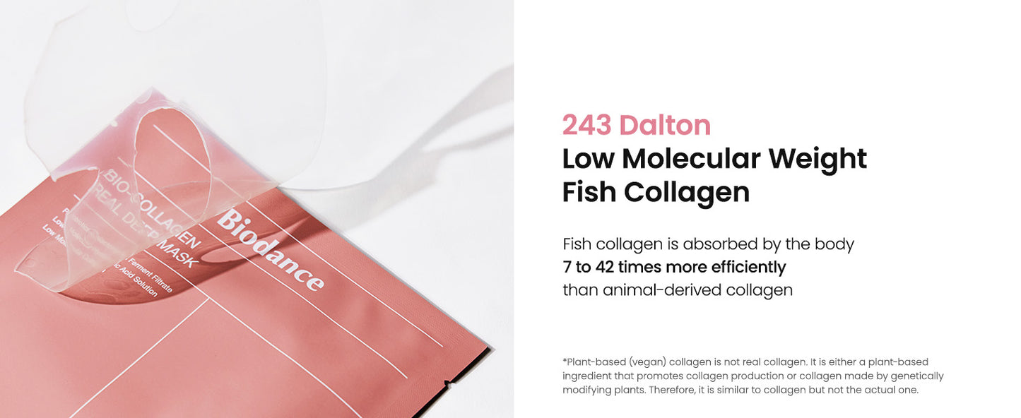 BIODANCE Máscara Real Profunda de Bio-Colágeno, Máscara Hidratante Noturna de Hidrogel, Minimização de Poros, Melhoria da Elasticidade, 34g x4un