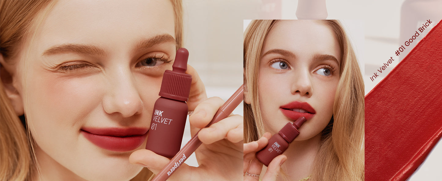 Peripera Ink the Velvet Lip Tint, Cor de Alta Pigmentação, Longa Duração, Leve, Não Testado em Animais, Sem Glúten, Sem Parabenos