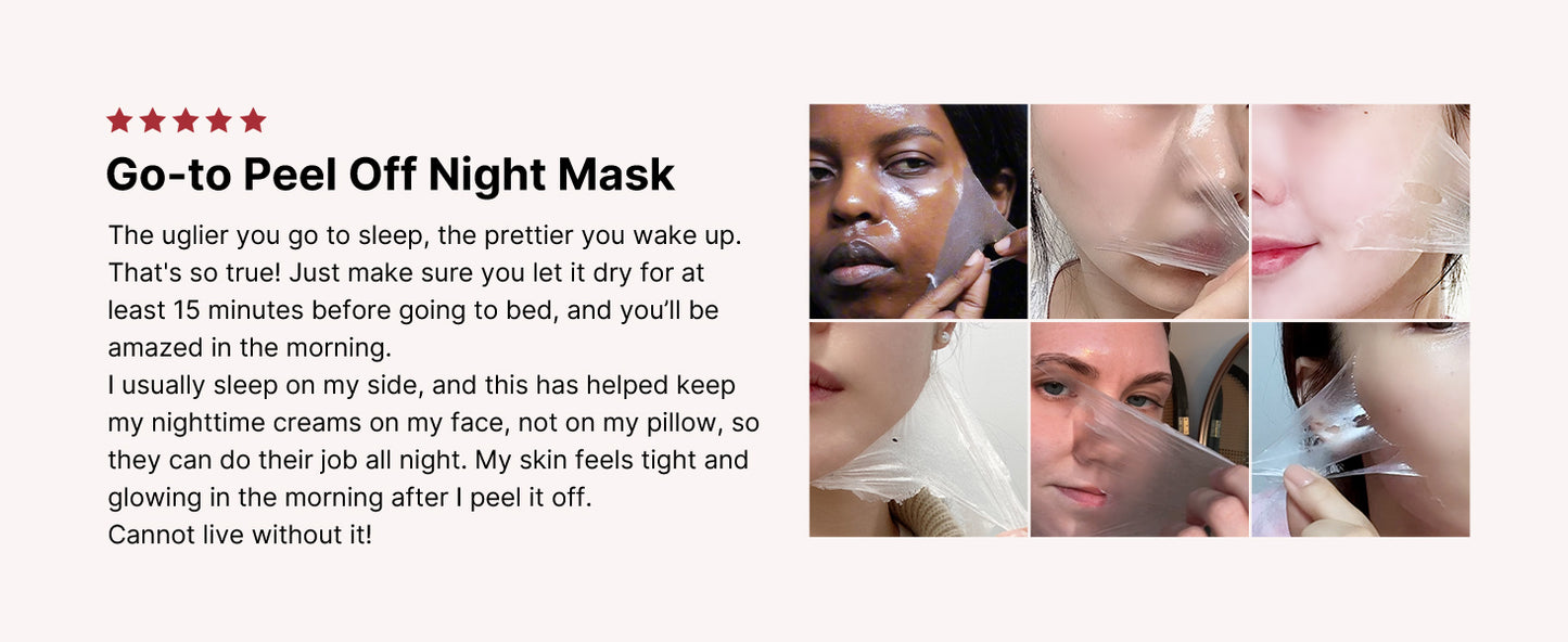 medicube Máscara Facial Noturna de Colágeno Peel Off - Cuidado com Elasticidade e Hidratação, Reduz Flacidez e Opacidade - Colágeno Hidrolisado para Pele Radiante - Cuidados com a Pele Coreana, 75 ml