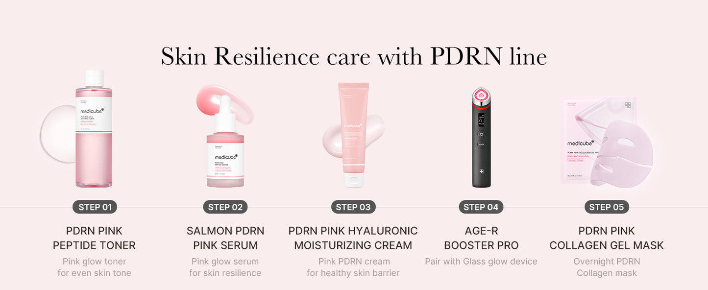 medicube Sérum PDRN Pink Peptide, Sérum de brilho rosa, Peptídeo, Niacinamida, Hidratante & Umectante & Firmador, Tom de Pele Irregular, Cuidados com a Pele Coreana | 1,01 fl.oz. (1,01 fl.oz., Rose PDRN (Vegano))