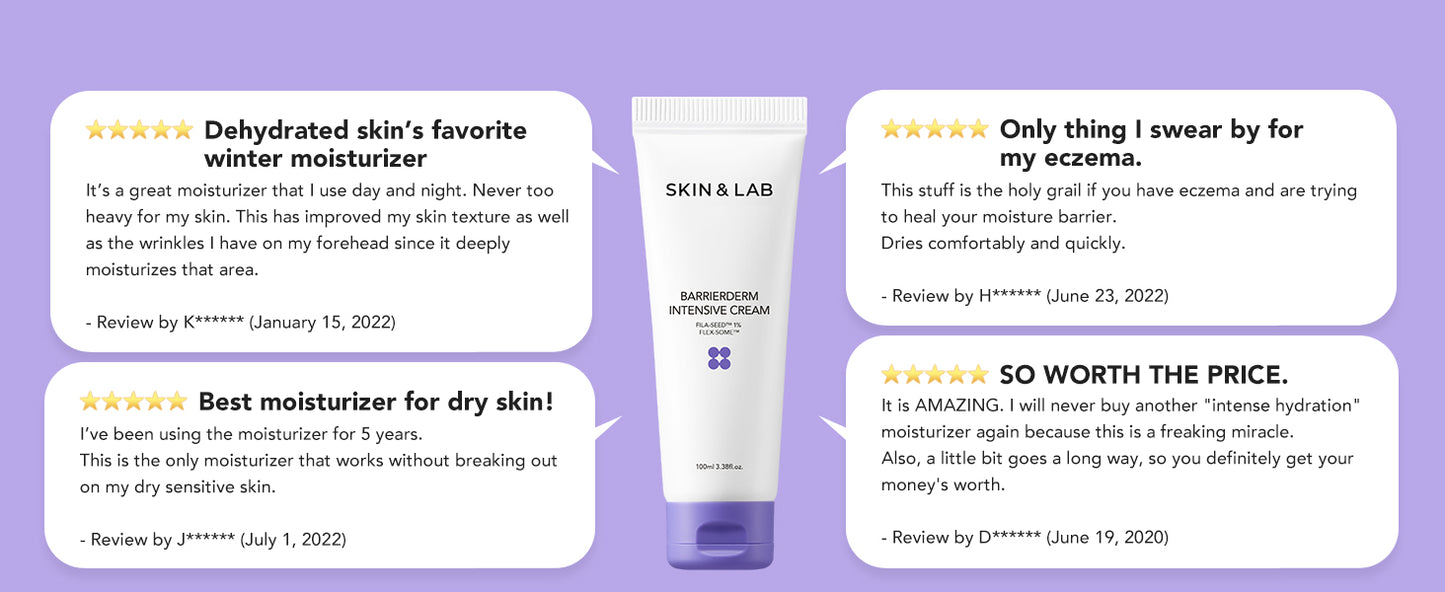  [SKIN&LAB] Barrierderm creme intensivo, hidratante, suave, textura leve, rosto e corpo (100 ml)