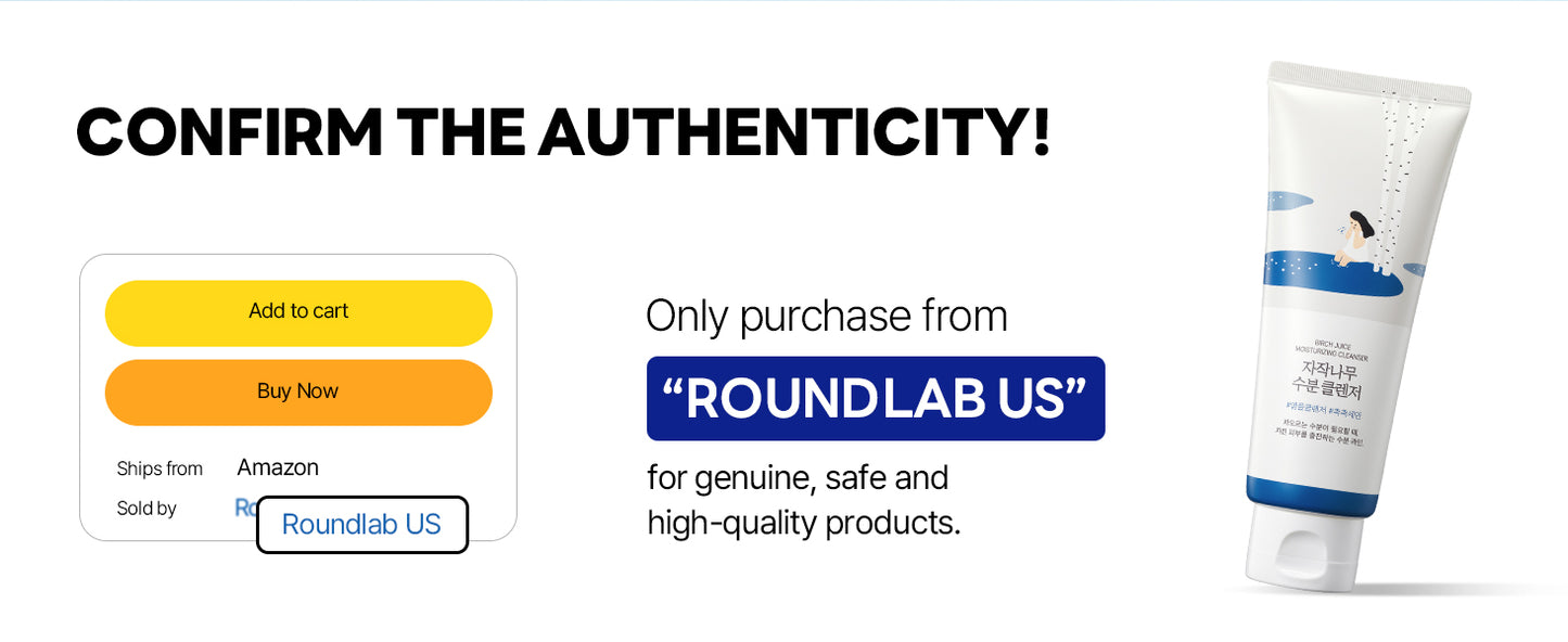 ROUND LAB Gel de Limpeza Hidratante com Suco de Bétula | Desobstrui o sebo oculto, Remove células mortas da pele, Calmante, pH baixo, Gel de Limpeza (150 ml)