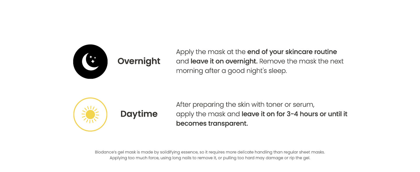 BIODANCE Máscara Real Profunda de Bio-Colágeno, Máscara Hidratante Noturna de Hidrogel, Minimização de Poros, Melhoria da Elasticidade, 34g x4un