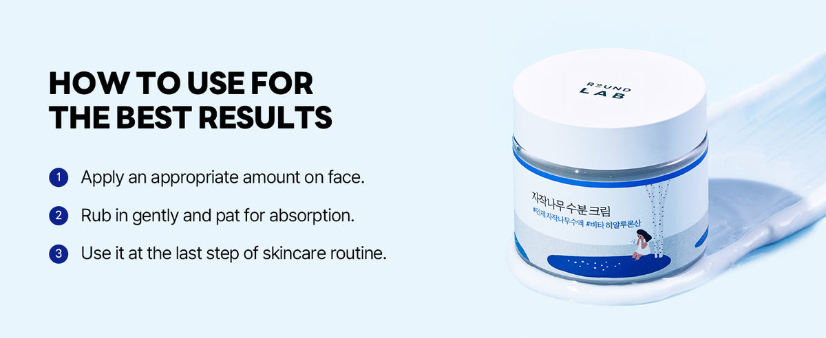 ROUND LAB Crema Hidratante de Jugo de Abedul 2.7 Fl Oz, Hidratante Facial Profundo de 48 Horas con Savia de Abedul y Ácido Hialurónico Vita para Piel Propensa al Acné, Reduce Sebo, Aceite, Puntos Negros, Cuidado de la Piel Coreano