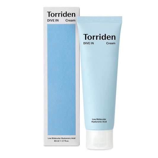 Torriden Creme DIVE IN 80ml (2,71 fl. oz.) | Hidratante Facial para Pele Sensível e Oleosa | Textura Leve e Cremosa | Creme com Ácido Hialurônico e Alantoína