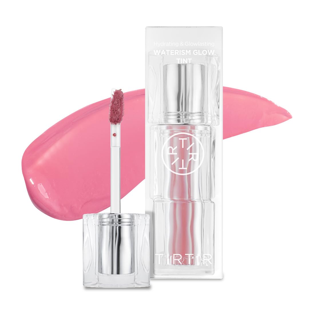 TIRTIR Waterism Brilho Labial Colorido, 4 ml, Brilho Labial Pronto para Beijar, 12H de Longa Duração, Não Pegajoso, Brilho Natural Colorido Coreano Multiuso para Bochechas e Lábios, Presente para Mulheres