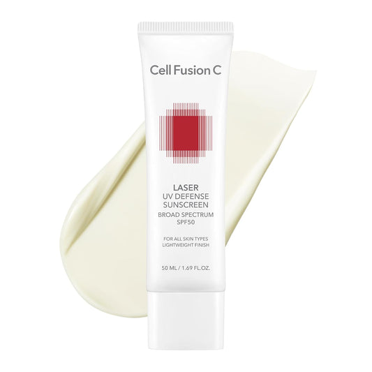  Protetor Solar Facial Cell Fusion C Laser UV Defense SPF 50, Sem Resíduo Branco e Acabamento Matte, Phyto PDRN para Recuperação da Pele, Protetor Solar Coreano para o Rosto, 50ml / 1.69 fl.oz