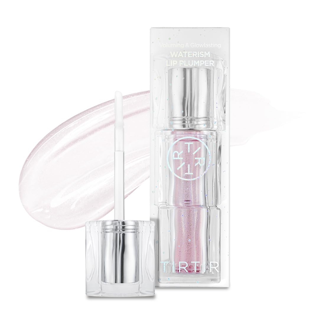 TIRTIR Waterism Brilho Labial Colorido, 4 ml, Brilho Labial Pronto para Beijar, 12H de Longa Duração, Não Pegajoso, Brilho Natural Colorido Coreano Multiuso para Bochechas e Lábios, Presente para Mulheres