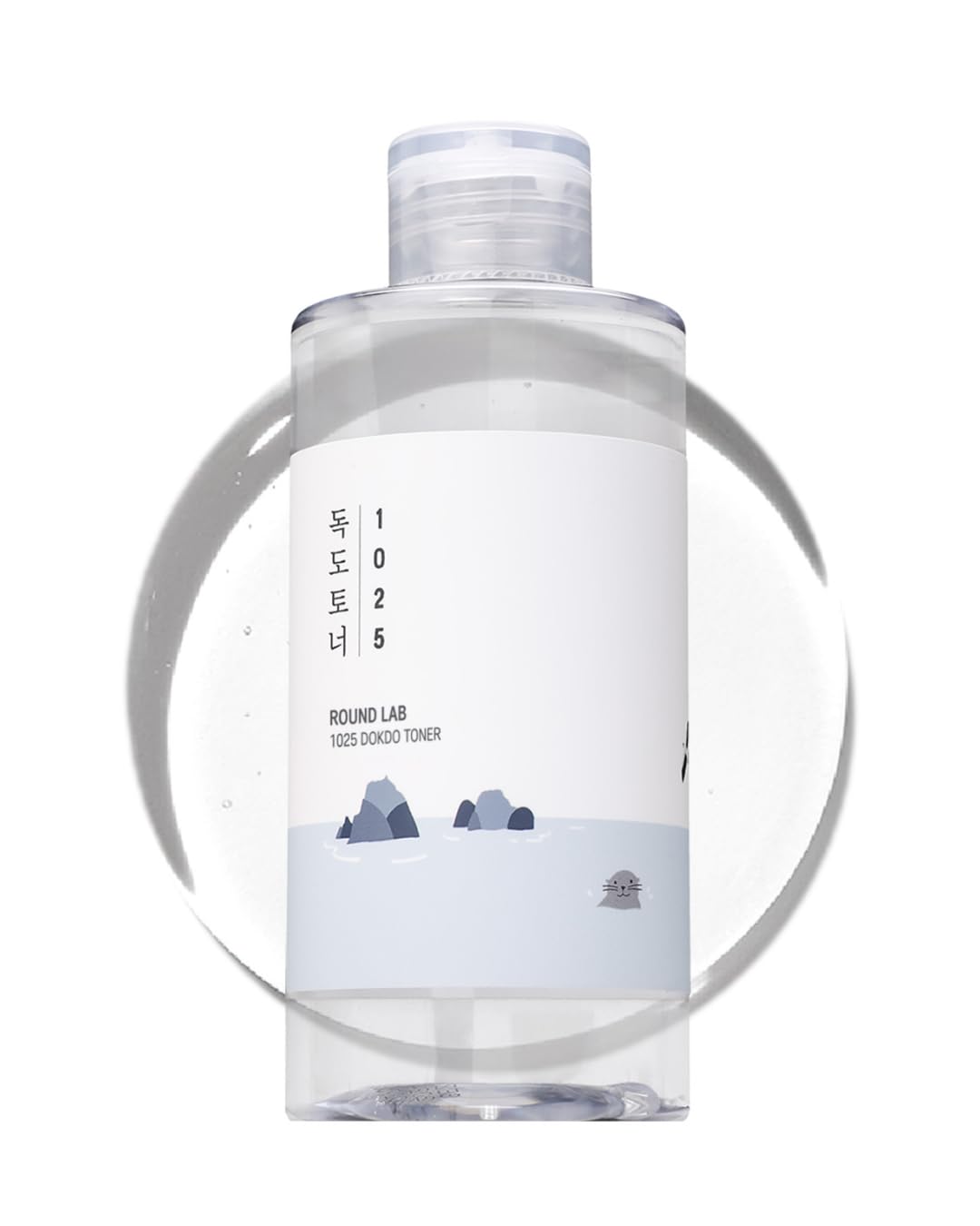 ROUND LAB Toner 1025 Dokdo 200 ml, Controle de Oleosidade e Redução do Excesso de Sebo, Tônico Facial Esfoliante Suave, Água do Mar Profundo para Hidratação, Acabamento Suave Sem Pegajosidade, Cuidados com a Pele Coreana