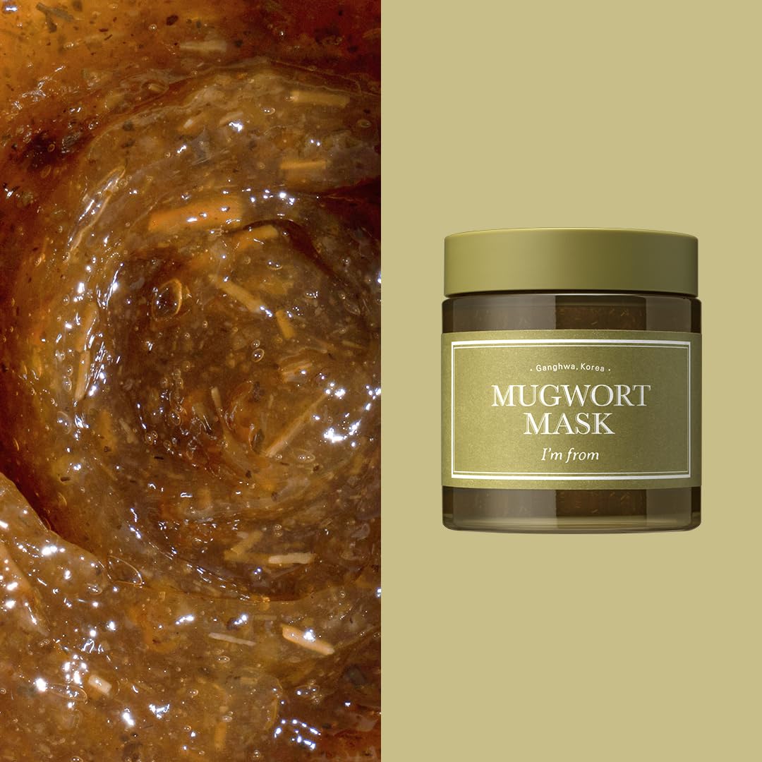  [I'm from] Máscara de Artemísia 115 ml | Erva Natural, Árvore do Chá, Enxágue, Refrescante e Calmante Rápido para Erupções, para Pele Sensível